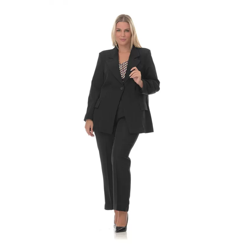 Plus Size Κοστούμι - Μαύρο Plus Size Κοστούμι - Μαύρο