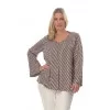 Plus Size Μπλούζα Σατινέ - Λευκή (Εμπριμέ) Plus Size Μπλούζα Σατινέ - Λευκή (Εμπριμέ)