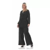 Plus Size Set Κρουαζέ/Παντελόνα Με Λάμψη - Μαύρο Plus Size Set Κρουαζέ/Παντελόνα Με Λάμψη - Μαύρο