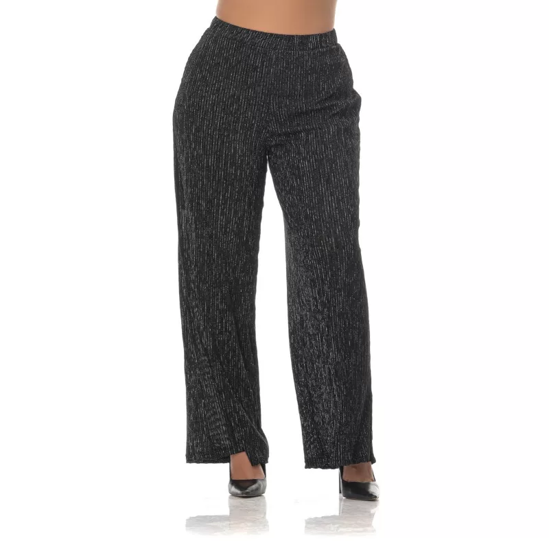 Plus Size Set Κρουαζέ/Παντελόνα Με Λάμψη - Μαύρο Plus Size Set Κρουαζέ/Παντελόνα Με Λάμψη - Μαύρο