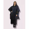 Plus Size Κάπα/Παλτό με Κουμπιά - Μπλε Plus Size Κάπα/Παλτό με Κουμπιά - Μπλε