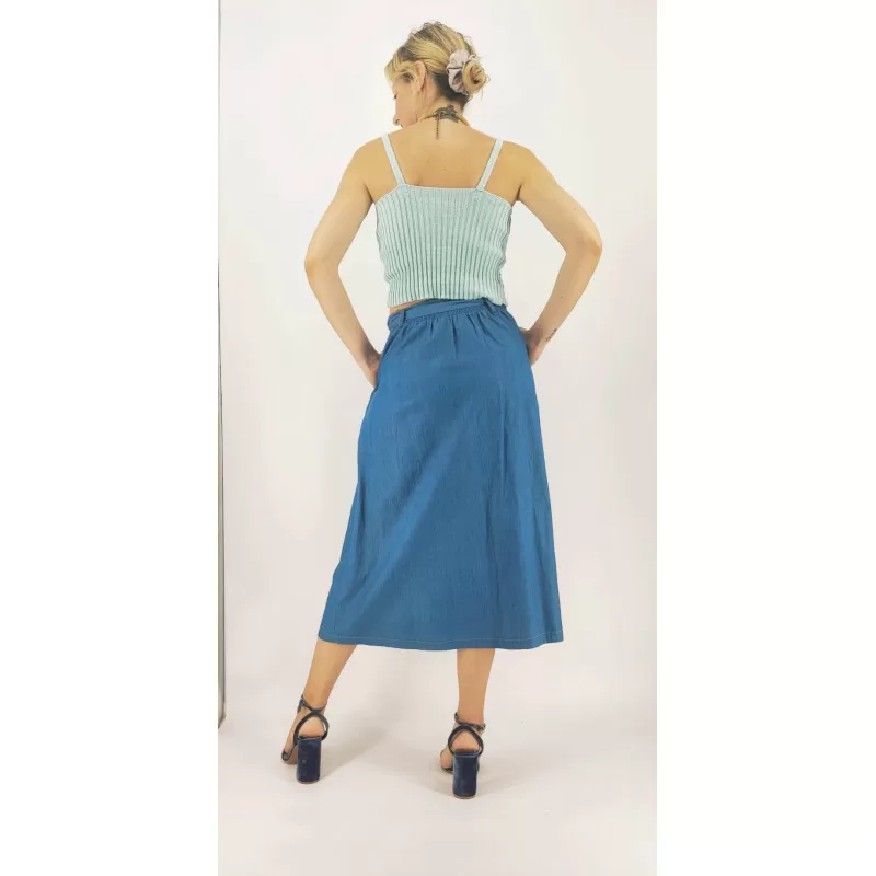 Crop Top Πλεκτό - Βεραμάν Crop Top Πλεκτό - Βεραμάν