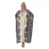 Plus Size Maxi Floral Καφτάνι - Λευκό Plus Size Maxi Floral Καφτάνι - Λευκό