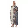 Plus Size Maxi Floral Καφτάνι - Λευκό Plus Size Maxi Floral Καφτάνι - Λευκό