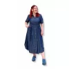 Plus Size Jean Σεμιζιέ Φόρεμα - Μπλε Plus Size Jean Σεμιζιέ Φόρεμα - Μπλε
