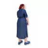Plus Size Jean Σεμιζιέ Φόρεμα - Μπλε Plus Size Jean Σεμιζιέ Φόρεμα - Μπλε
