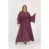 Plus Size Φόρεμα Maxi - Μωβ