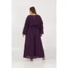 Plus Size Φόρεμα Maxi - Μωβ