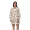 Mykonos ethnic mini φόρεμα - λευκό Mykonos ethnic mini φόρεμα - λευκό