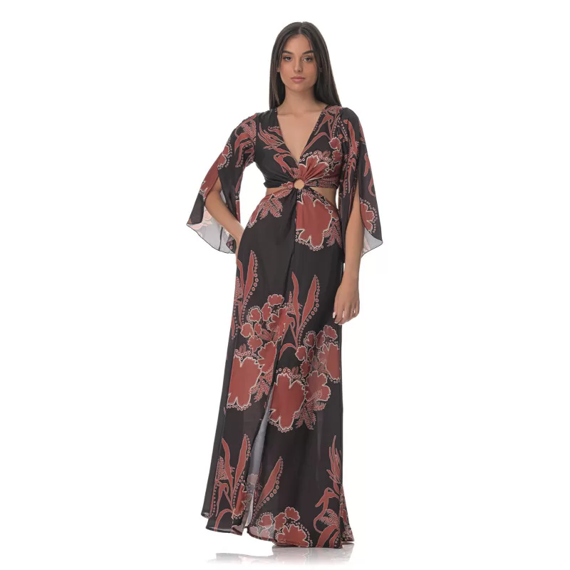 Santorini Cut Out Φόρεμα - Καφέ Santorini Cut Out Φόρεμα - Καφέ