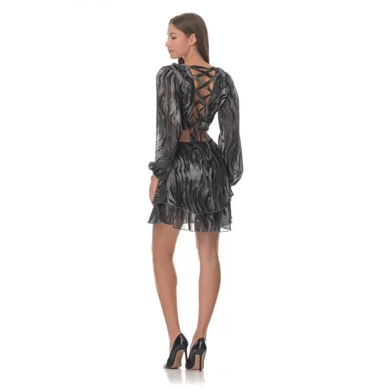 Φορεμα Mini Cut Out - Γκρι Φορεμα Mini Cut Out - Γκρι