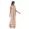 Φόρεμα Boho Maxi βαμβακερό - μπεζ Φόρεμα Boho Maxi βαμβακερό - μπεζ