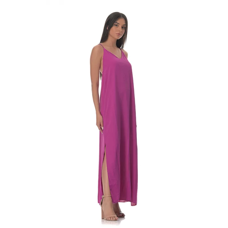 Φόρεμα Lingerie Εξώπλατο - Φούξια Φόρεμα Lingerie Εξώπλατο - Φούξια