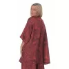 Plus Size Floral Κιμονό - Kόκκινο Plus Size Floral Κιμονό - Kόκκινο