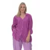 Plus Size Πουκαμίσα Πλισέ - Μαύρο Plus Size Πουκαμίσα Πλισέ - Μαύρο
