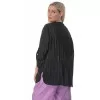 Plus Size Πουκαμίσα Πλισέ - Μαύρο Plus Size Πουκαμίσα Πλισέ - Μαύρο