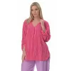 Plus Size Πουκαμίσα Πλισέ - Φούξια Plus Size Πουκαμίσα Πλισέ - Φούξια