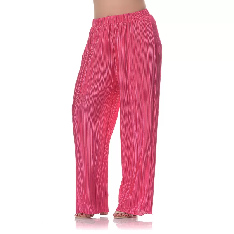 Plus Size Set Παντελόνα/Πουκαμίσα Πλισέ - Φούξια Plus Size Set Παντελόνα/Πουκαμίσα Πλισέ - Φούξια