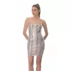 Φόρεμα Mini Snakeprint - Μπεζ Φόρεμα Mini Snakeprint - Μπεζ