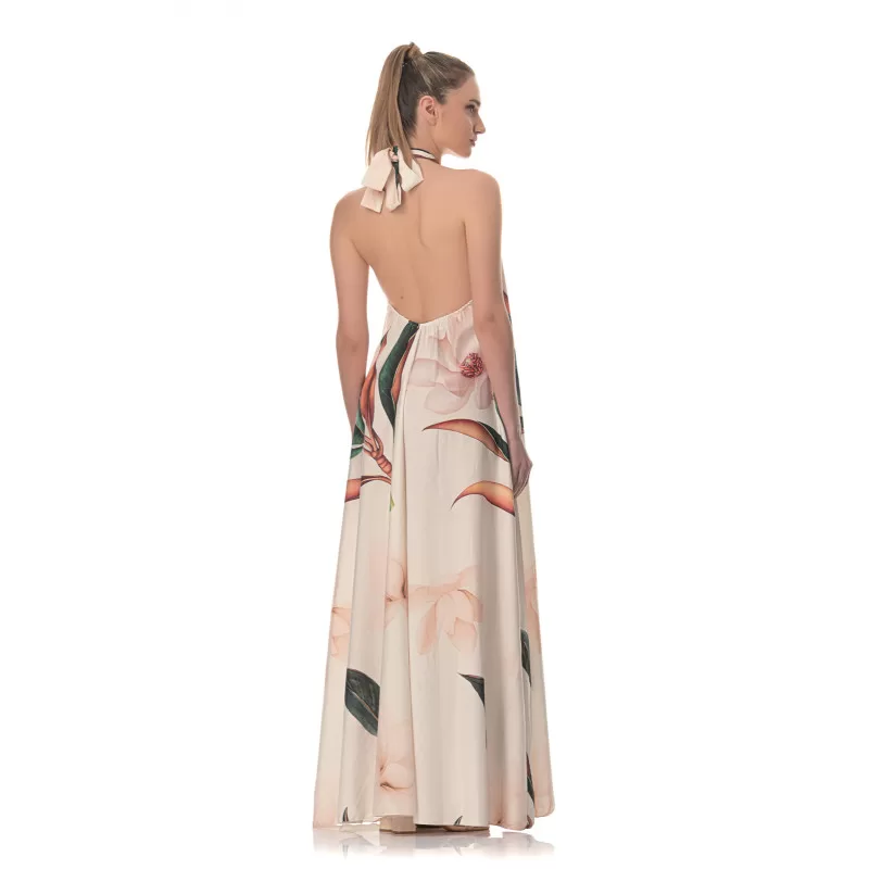 Φόρεμα Maxi Floral - Λευκό Φόρεμα Maxi Floral - Λευκό