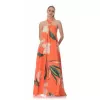 Φόρεμα Maxi Floral - Πορτοκαλί Φόρεμα Maxi Floral - Πορτοκαλί