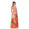 Φόρεμα Maxi Floral - Πορτοκαλί Φόρεμα Maxi Floral - Πορτοκαλί