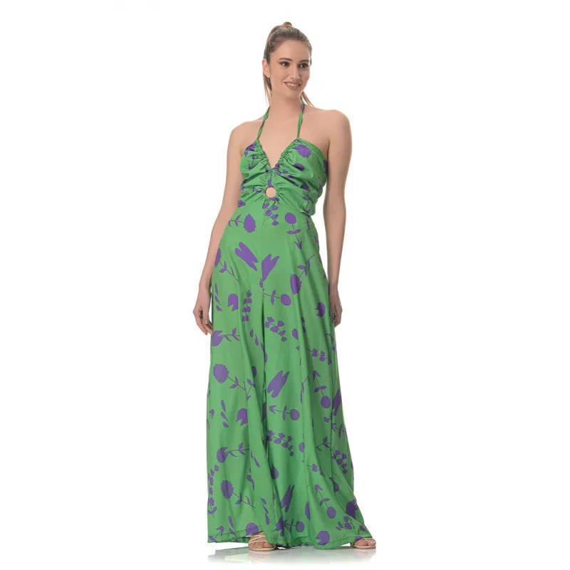 Ολόσωμη Φόρμα Floral - Πράσινη Ολόσωμη Φόρμα Floral - Πράσινη