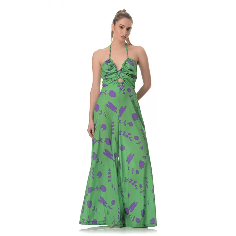 Ολόσωμη Φόρμα Floral - Πράσινη Ολόσωμη Φόρμα Floral - Πράσινη