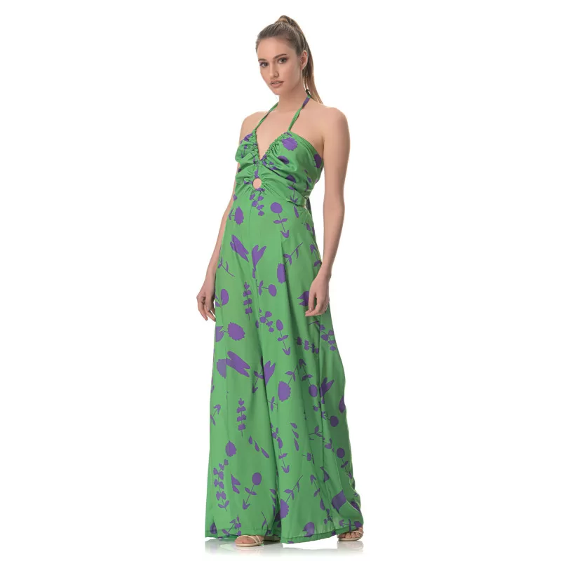 Ολόσωμη Φόρμα Floral - Πράσινη Ολόσωμη Φόρμα Floral - Πράσινη