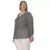 Plus Size Πουκαμίσα - Ασπρόμαυρο Plus Size Πουκαμίσα - Ασπρόμαυρο