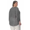 Plus Size Πουκαμίσα - Ασπρόμαυρο Plus Size Πουκαμίσα - Ασπρόμαυρο