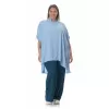 Plus Size Παντελόνα Βισκόζ - Πετρόλ Plus Size Παντελόνα Βισκόζ - Πετρόλ