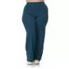 Plus Size Παντελόνα Βισκόζ - Πετρόλ Plus Size Παντελόνα Βισκόζ - Πετρόλ