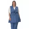 Plus Size Καμπαρντίνα Safari Αμάνικη - Μπλε Plus Size Καμπαρντίνα Safari Αμάνικη - Μπλε
