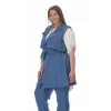 Plus Size Καμπαρντίνα Safari Αμάνικη - Μπλε Plus Size Καμπαρντίνα Safari Αμάνικη - Μπλε