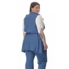 Plus Size Καμπαρντίνα Safari Αμάνικη - Μπλε Plus Size Καμπαρντίνα Safari Αμάνικη - Μπλε