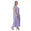 Plus Size Φόρεμα Κεντητό Με Βολάν - Μωβ Plus Size Φόρεμα Κεντητό Με Βολάν - Μωβ
