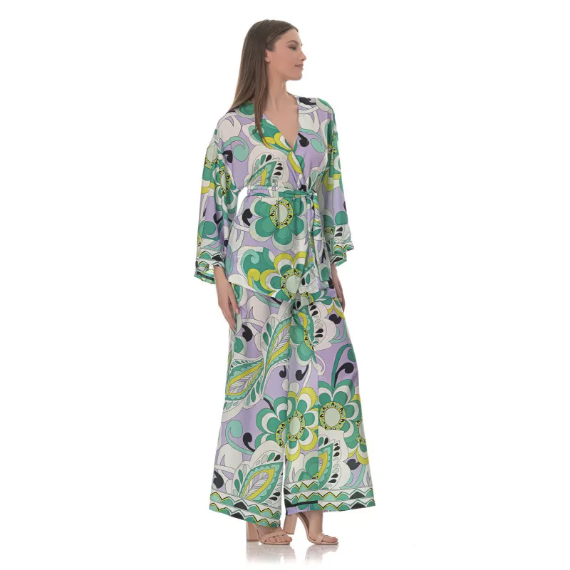 Set Κιμονό/Παντελόνα Floral - Πολύχρωμο Set Κιμονό/Παντελόνα Floral - Πολύχρωμο