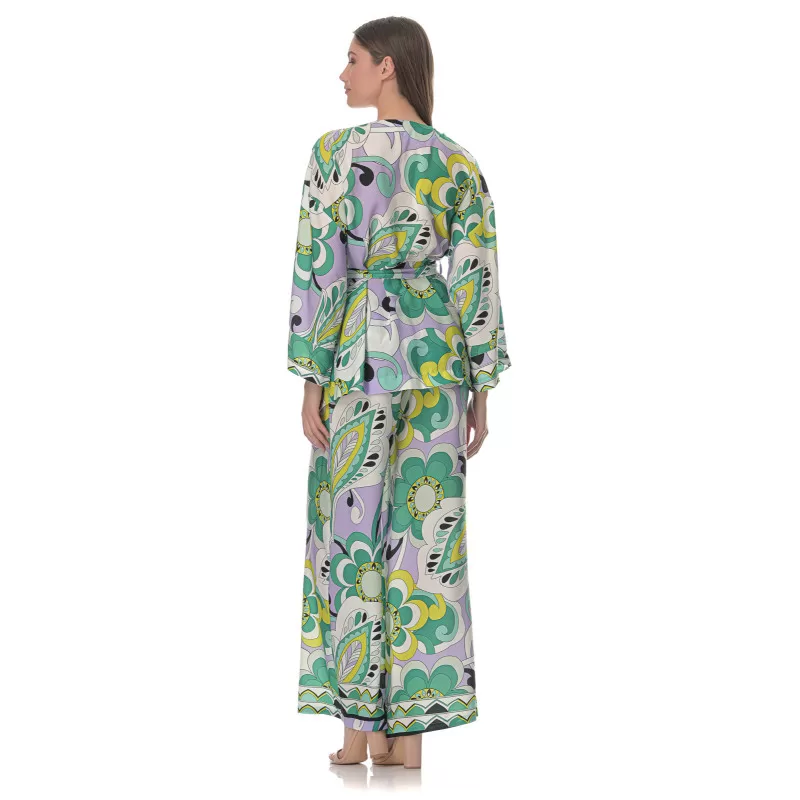 Set Κιμονό/Παντελόνα Floral - Πολύχρωμο Set Κιμονό/Παντελόνα Floral - Πολύχρωμο