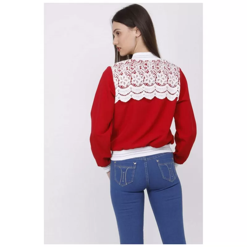 Jacket Με Δαντέλα - Μαύρο Jacket Με Δαντέλα - Μαύρο