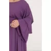 Plus Size Φόρεμα Maxi - Μωβ