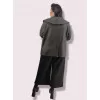 Plus Size Ημίπαλτο - Γκρι Plus Size Ημίπαλτο - Γκρι