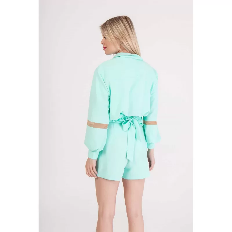 Set Jacket/Σορτς - Μπλε Ρουά Set Jacket/Σορτς - Μπλε Ρουά