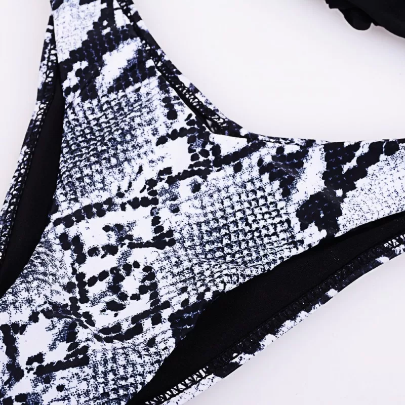 Μπικίνι Snake Print - Ασπρόμαυρο Μπικίνι Snake Print - Ασπρόμαυρο