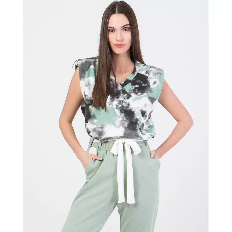 Μπλούζα Αμάνικη Batik - Βεραμάν Μπλούζα Αμάνικη Batik - Βεραμάν