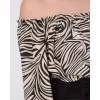 Μπλούζα Έξωμη Animal Print - Μπεζ Μπλούζα Έξωμη Animal Print - Μπεζ