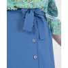 Plus Size Φούστα Maxi - Μπλε Plus Size Φούστα Maxi - Μπλε
