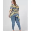 Plus Size Tunic Ασύμμετρη - Κίτρινη (Εμπριμέ) Plus Size Tunic Ασύμμετρη - Κίτρινη (Εμπριμέ)