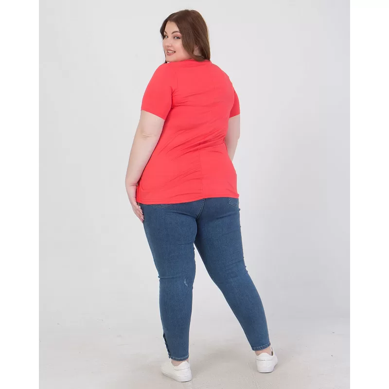 Plus Size Παντελόνι Jean Carrot Fit - Μπλε Plus Size Παντελόνι Jean Carrot Fit - Μπλε