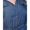 Plus Size Denim Ολόσωμη Φόρμα - Μπλε Plus Size Denim Ολόσωμη Φόρμα - Μπλε